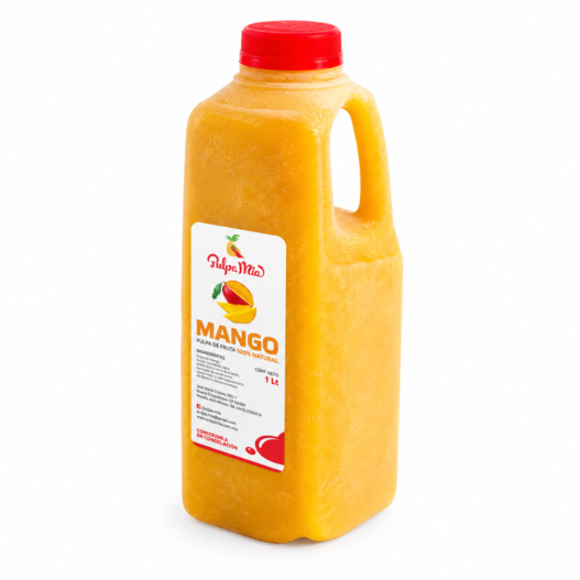 Pulpa de mango litro Pulpamia para frappes y bebidas tropicales
