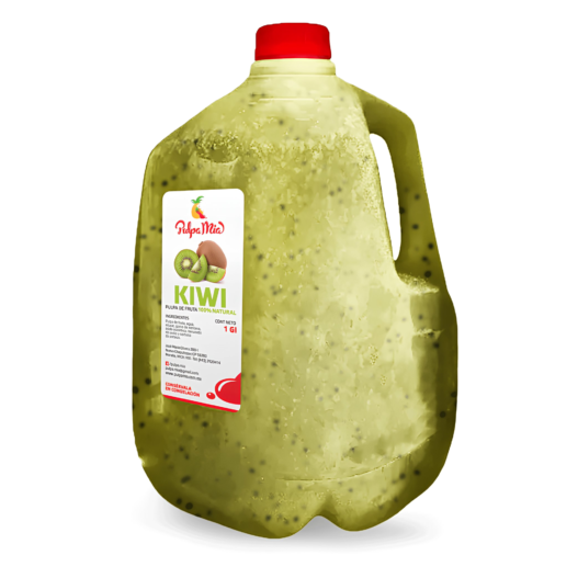 Pulpa de Kiwi galón PULPA MÍA ideal para preparar bebidas, smoothies, postres y recetas frutales