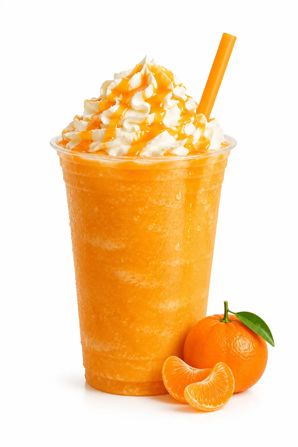 frappe de mandarina con pulpa de mandarina pulpamia bebida tropical cremosa