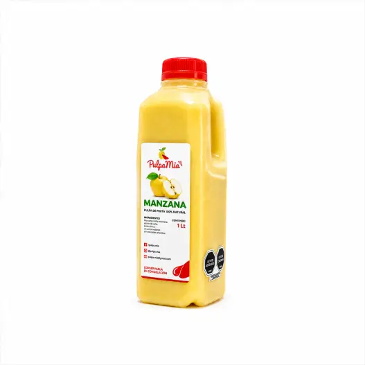 pulpa de manzana pulpamia 1 litro manzana criolla mexicana