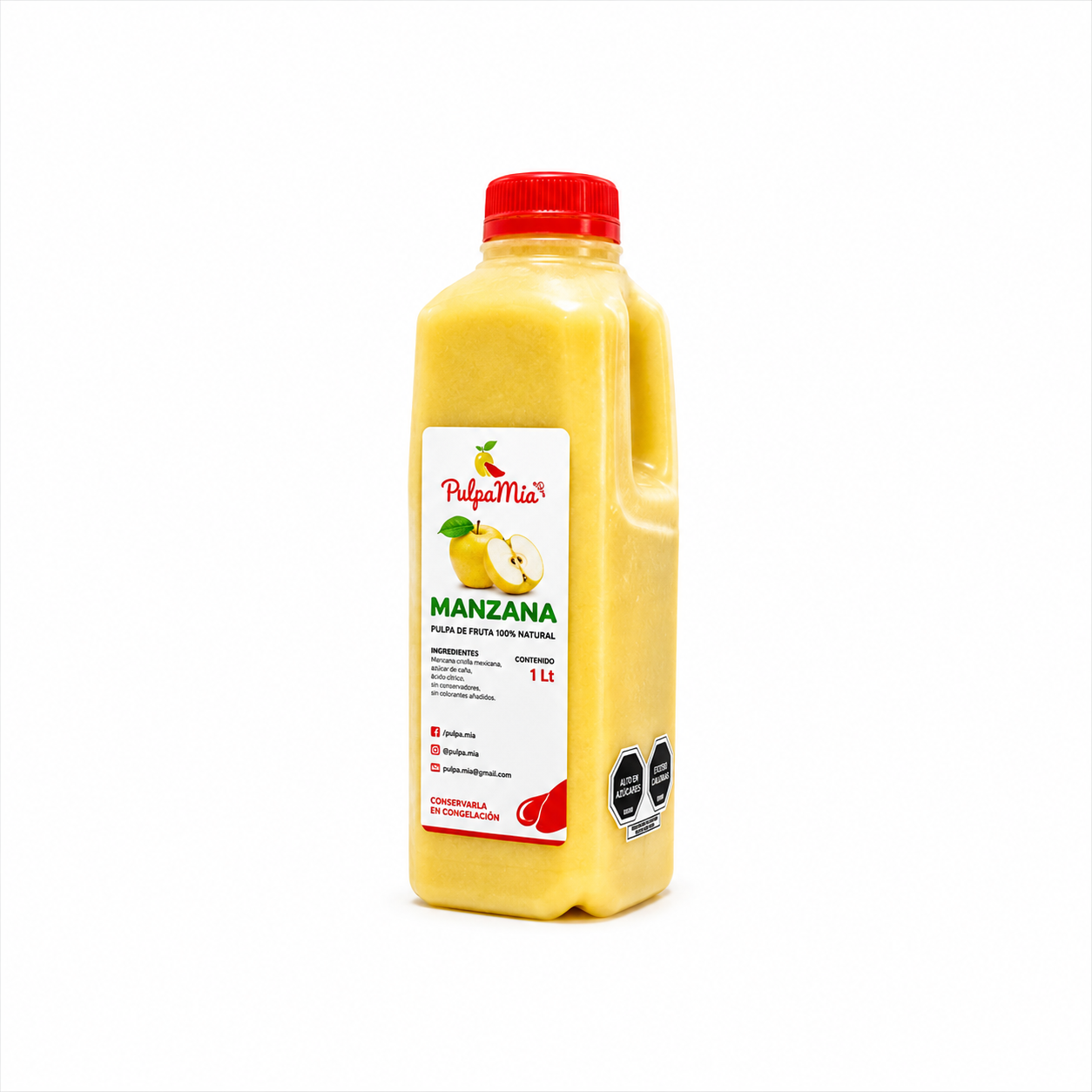 pulpa de manzana pulpamia 1 litro manzana criolla mexicana