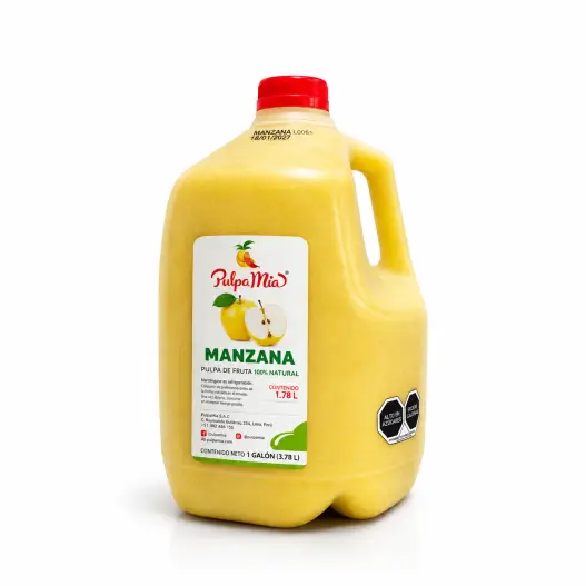 pulpa de manzana pulpamia galon concentrado para frappes y bebidas
