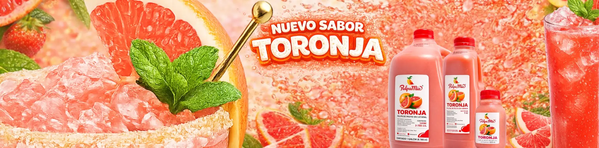 Nuevo sabor toronja PulpaMía bebida refrescante de toronja