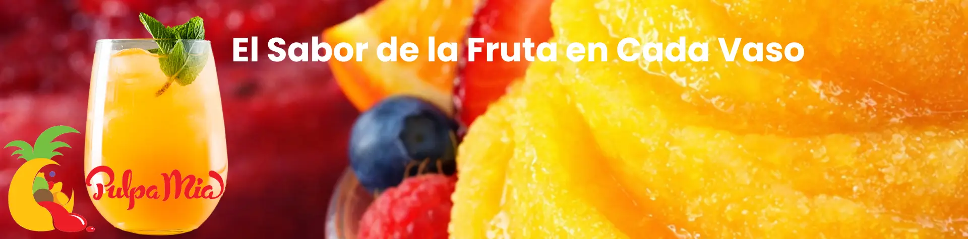 Pulpa de fruta para bebidas y frappes PulpaMía sabor natural