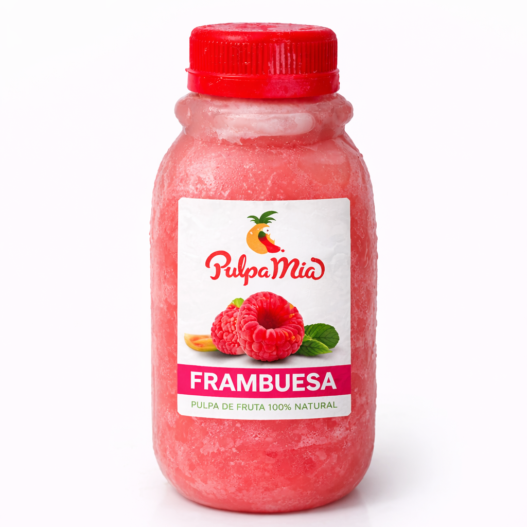 pulpa de frambuesa pulpamia 250 ml concentrado para frappes y smoothies