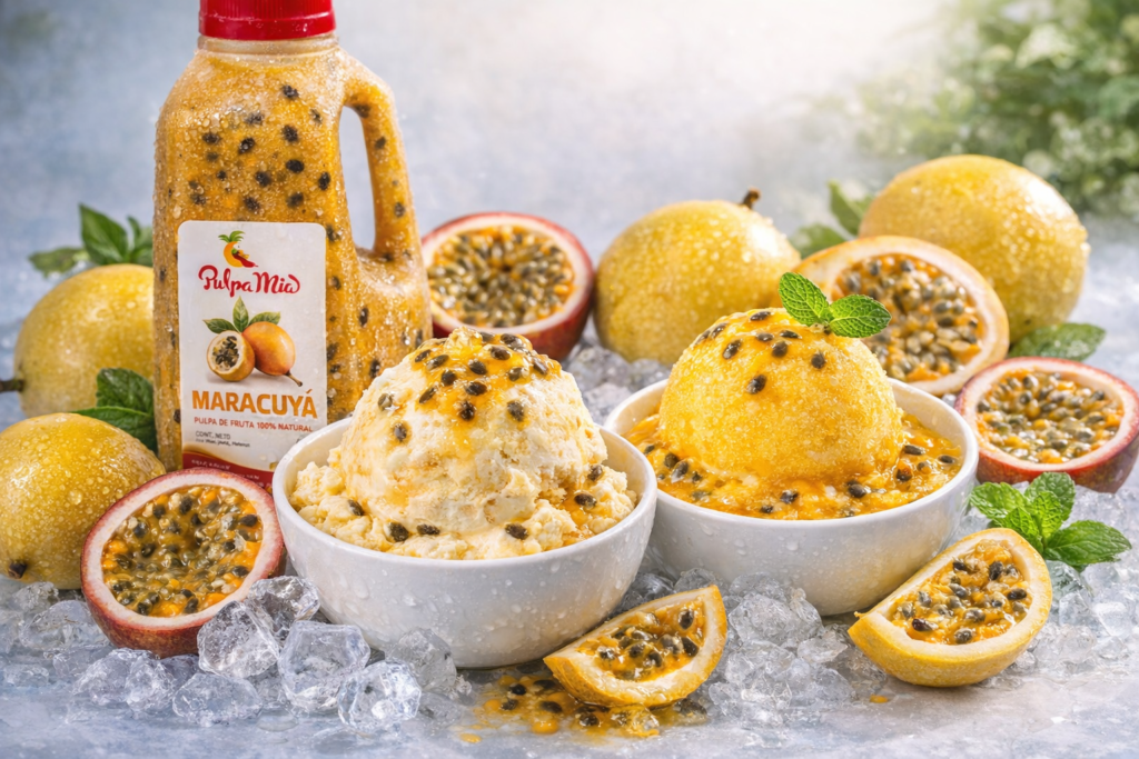 pulpa de maracuya pulpamia 1 litro con fruta fresca