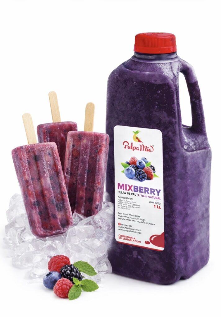 paletas de hielo mixberry hechas con pulpa mixberry pulpamia paletas de frutos rojos refrescantes