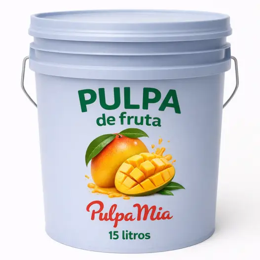 Pulpa de mango 15 litros pulpamia en cubeta pulpa de fruta para bebidas y frappes