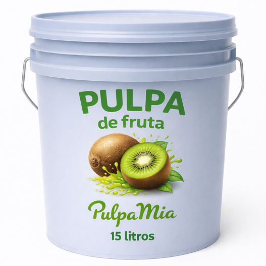 Pulpa de kiwi 15 litros pulpamia en cubeta pulpa de fruta para bebidas y cocteles