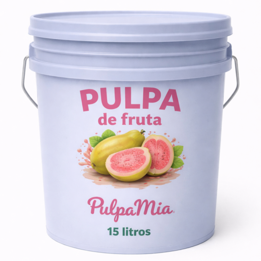 Pulpa de guayaba rosa 15 litros pulpamia en cubeta pulpa de fruta para bebidas y frappes