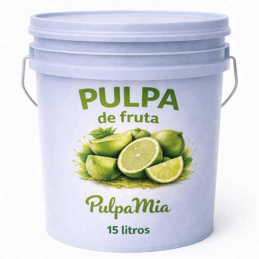 Concentrado de pulpa de limón 15 litros pulpamia en cubeta pulpa de fruta para limonadas y micheladas