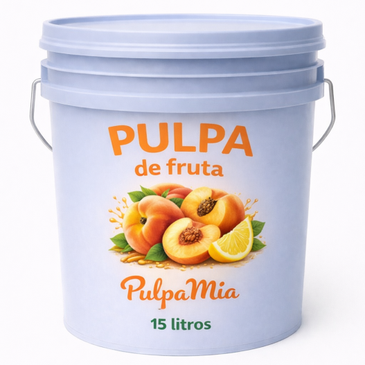 Pulpa de durazno 15 litros pulpamia en cubeta pulpa de fruta para bebidas y frappes