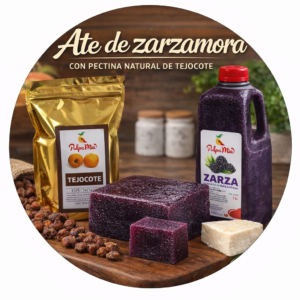 Ate de zarzamora elaborado con pulpa de fruta natural con textura firme y color intenso ideal para postres y repostería