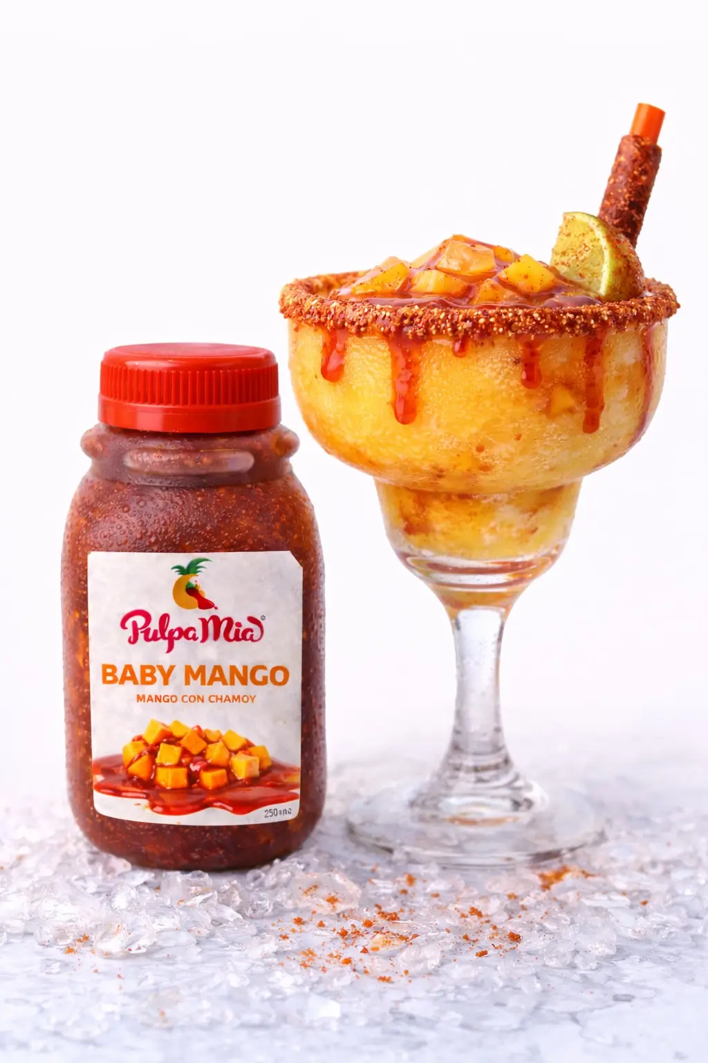 margarita de mango con pulpa de mango pulpamia bebida frozen tropical