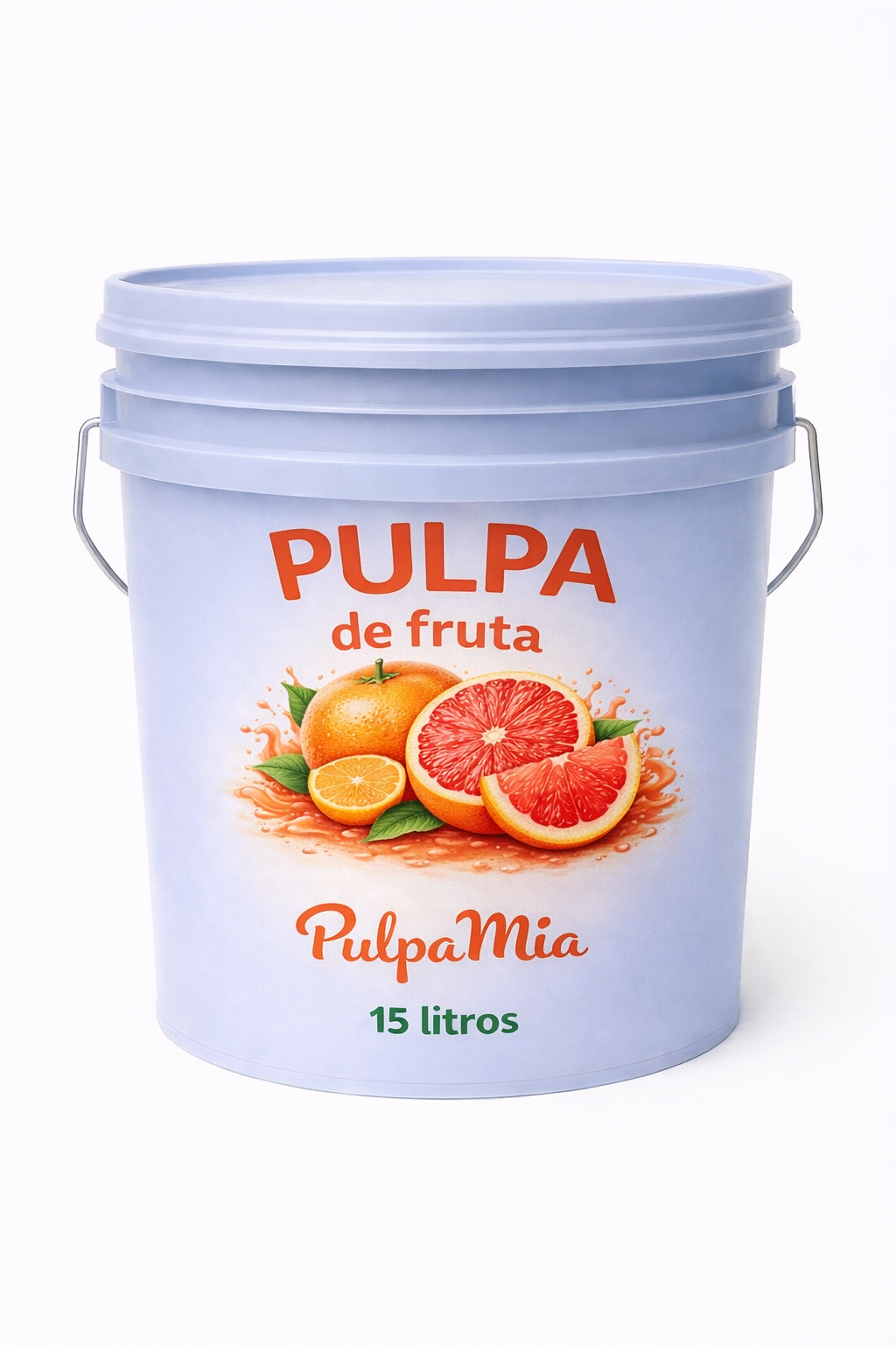 Pulpa de toronja cubeta 15 litros Pulpamía para bebidas y frappes