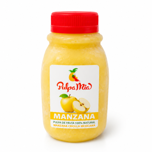 pulpa de manzana pulpamia 250 ml concentrado para frappes y bebidas