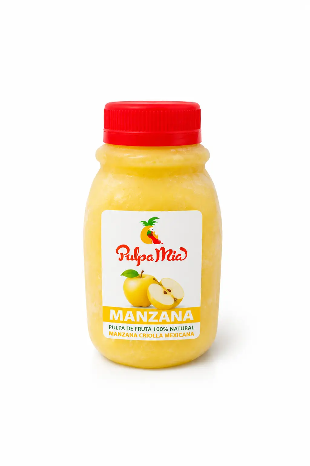 Pulpa de manzana 250 ml Pulpamia para agua fresca de manzana con pulpa