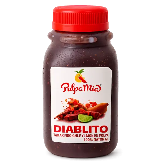 diablito pulpamia 250 ml tamarindo chamoy limon snack mexicano