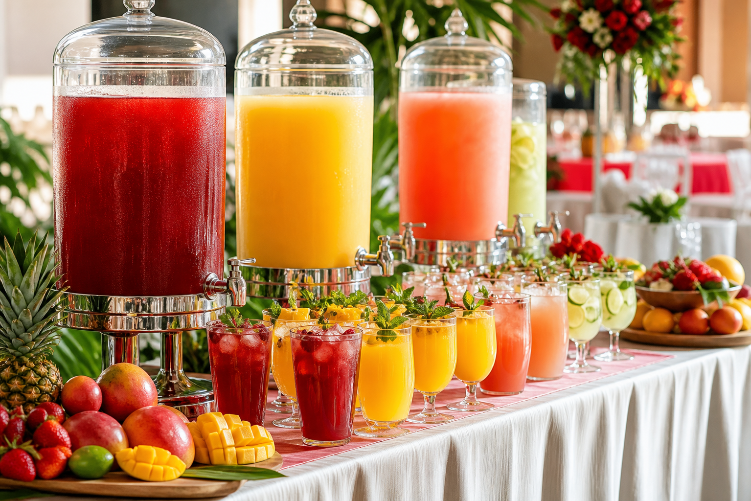 Pulpa para eventos Pulpamia en bebidas para banquetes