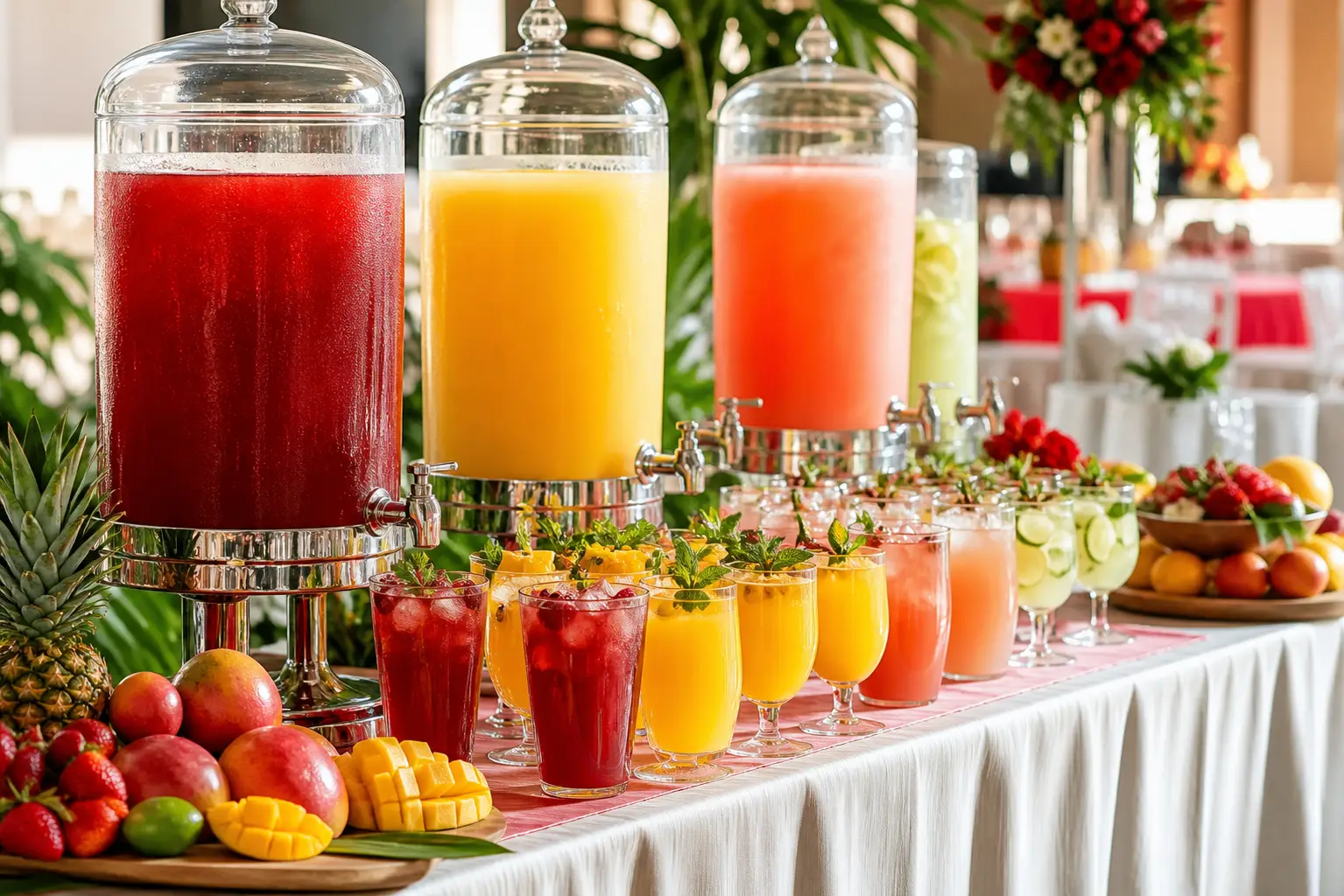 Pulpa para eventos Pulpamia en bebidas para banquetes