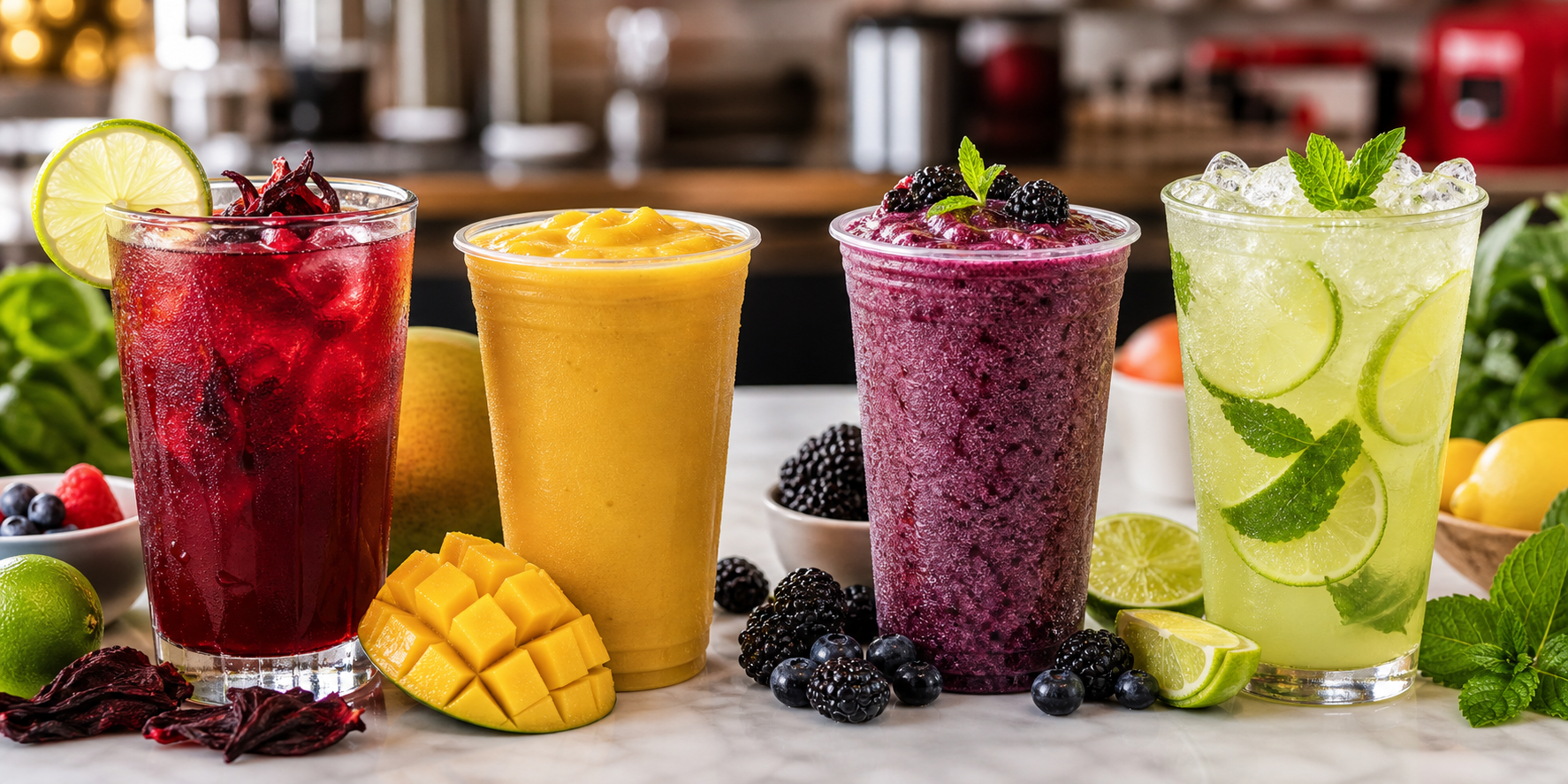Pulpa para menus de temporada Pulpamia en bebidas comerciales