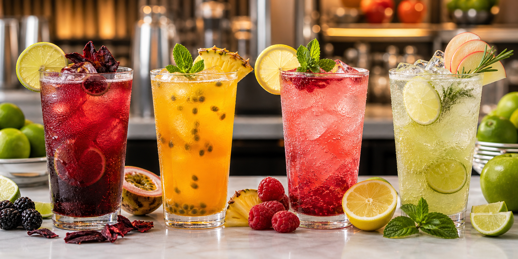 Pulpa para mocktails Pulpamia en bebidas sin alcohol
