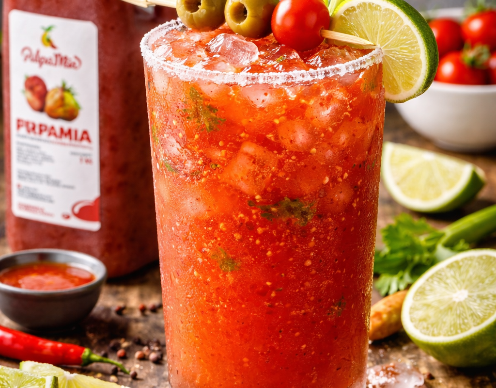 Receta Bloody Mary con pulpa Pulpamia