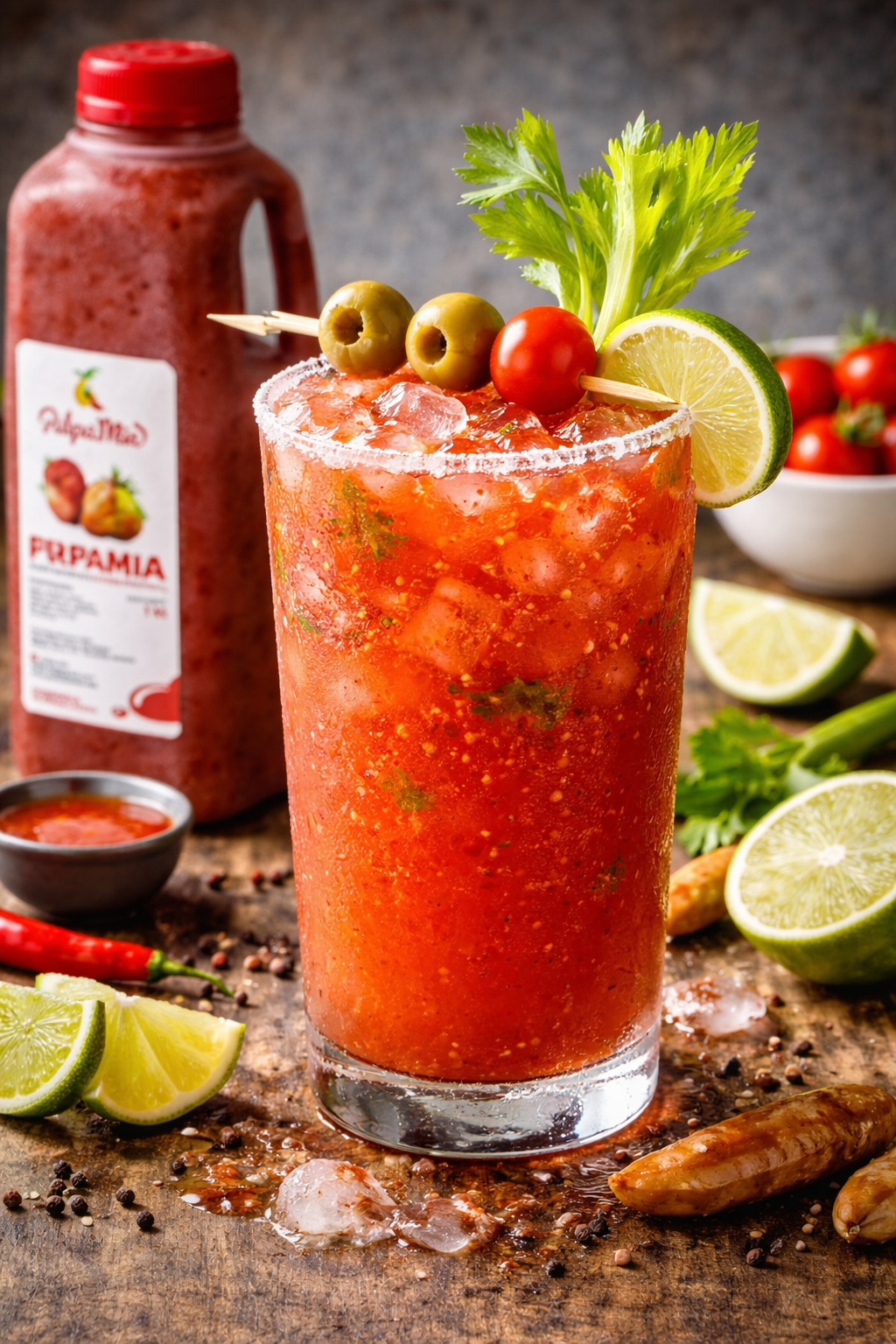 Receta Bloody Mary con pulpa Pulpamia