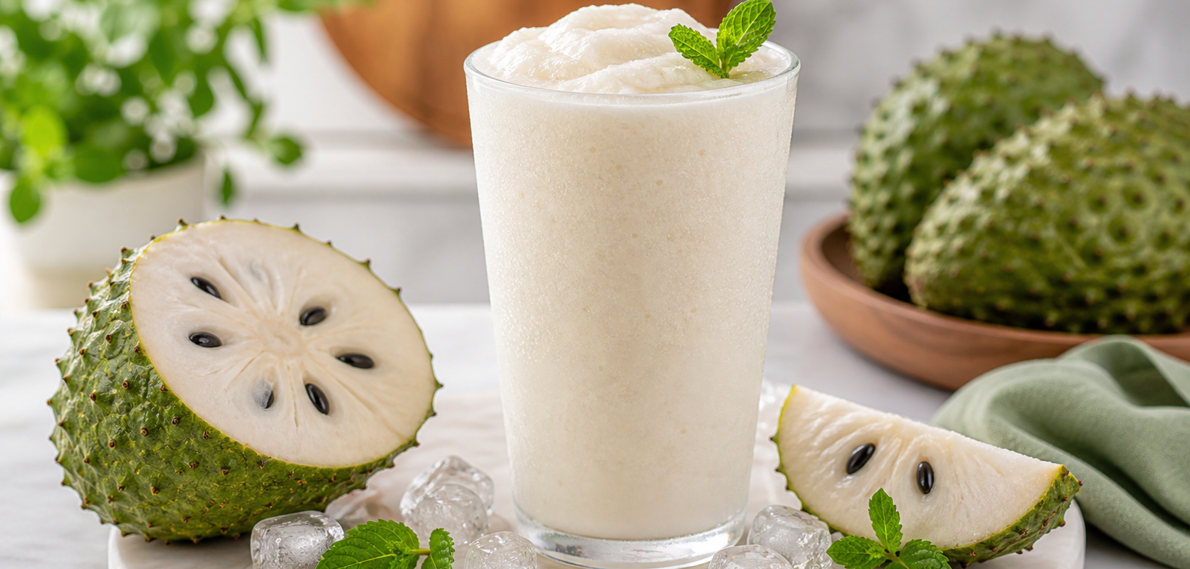 Smoothie de guanábana con pulpa Pulpamia para cafeterías