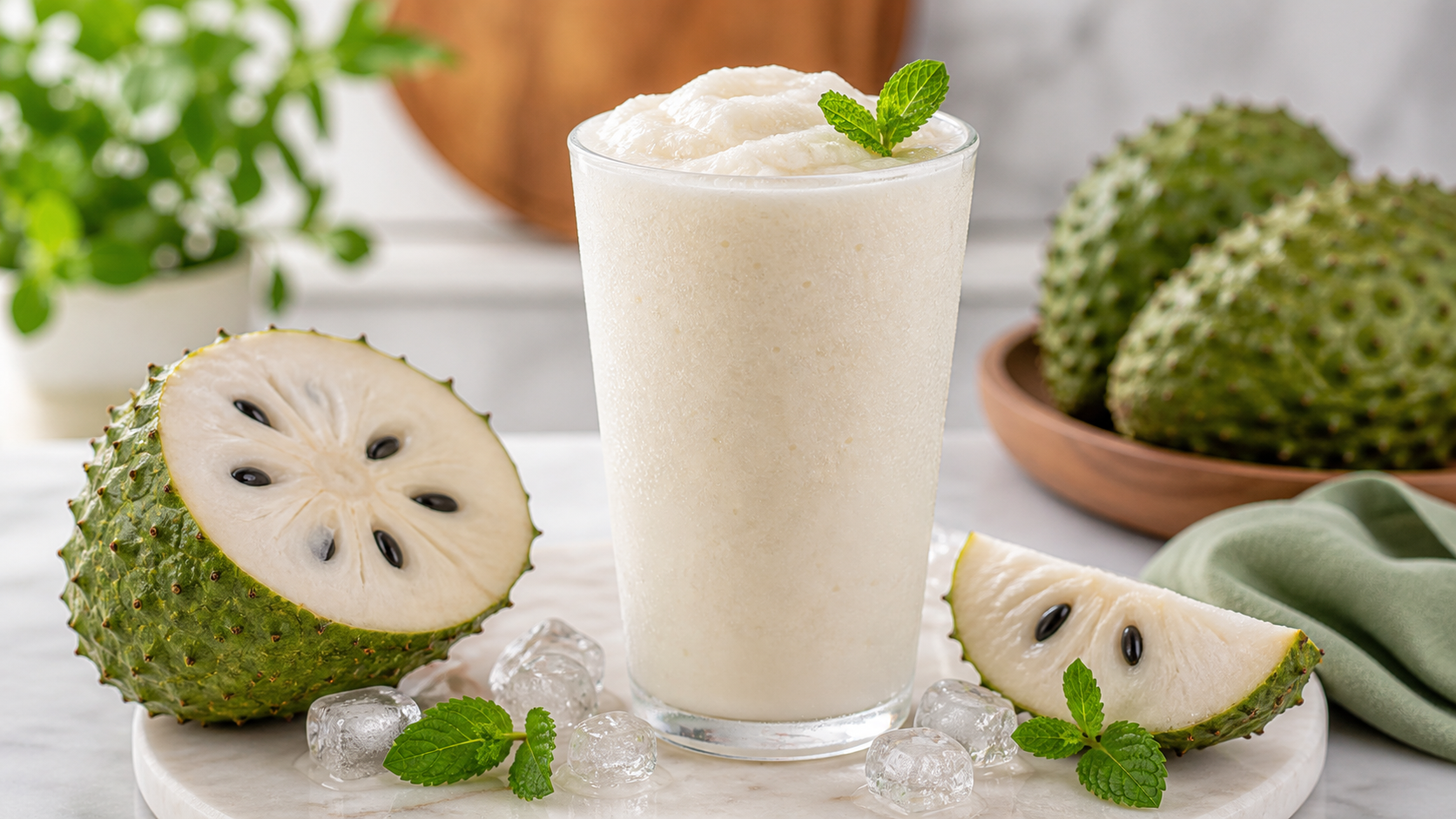 Smoothie de guanábana con pulpa Pulpamia para cafeterías