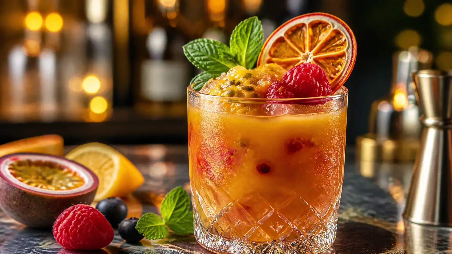 Pulpa para mocktails premium Pulpamia en bebidas sin alcohol