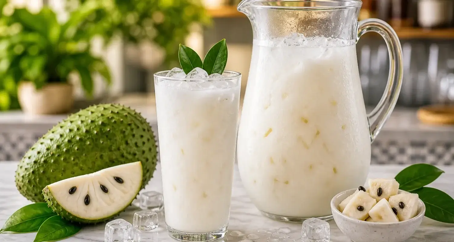 Agua fresca de guanabana con pulpa Pulpamia para restaurantes y hoteles