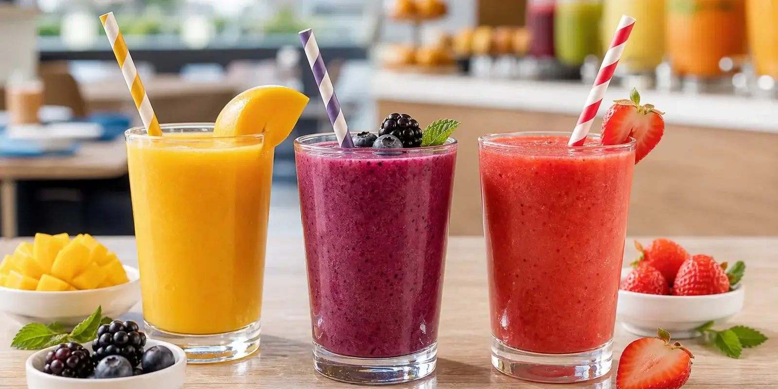 Bebidas para menu infantil con pulpa Pulpamia para restaurantes familiares