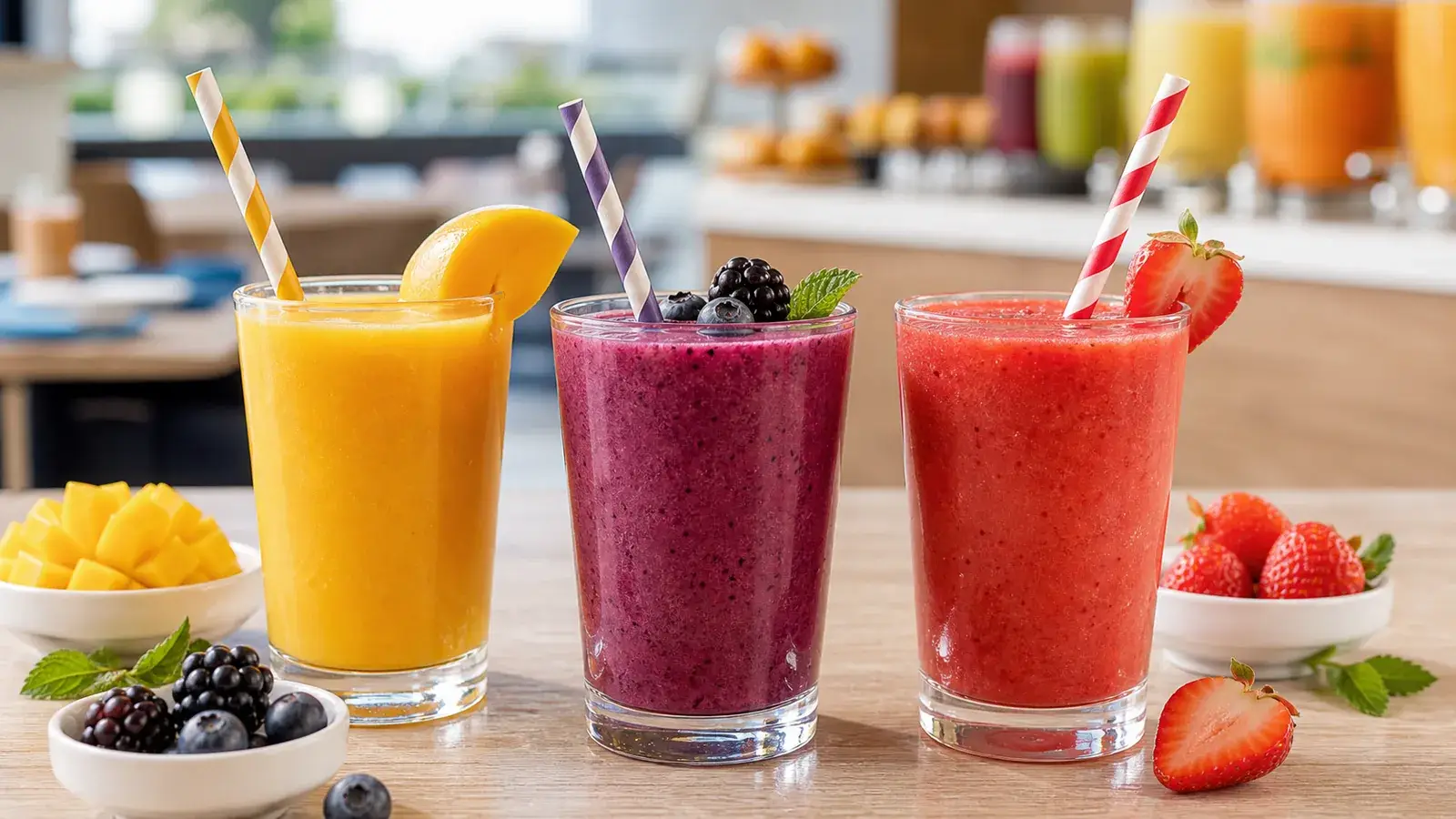 Bebidas para menu infantil con pulpa Pulpamia para restaurantes familiares
