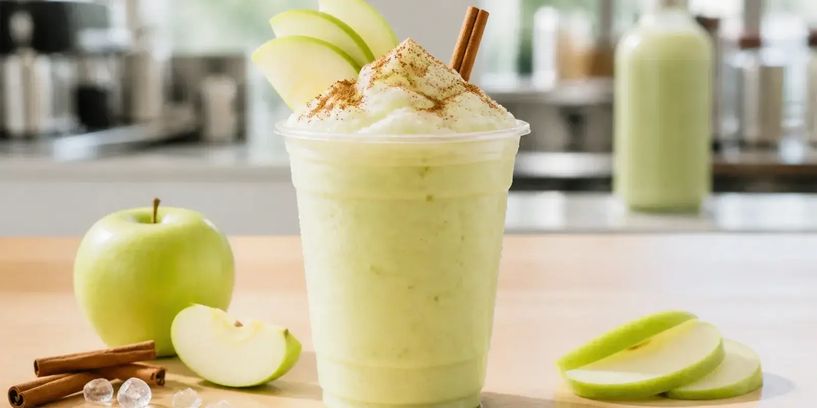 Frappe de manzana con pulpa Pulpamia para cafeterias
