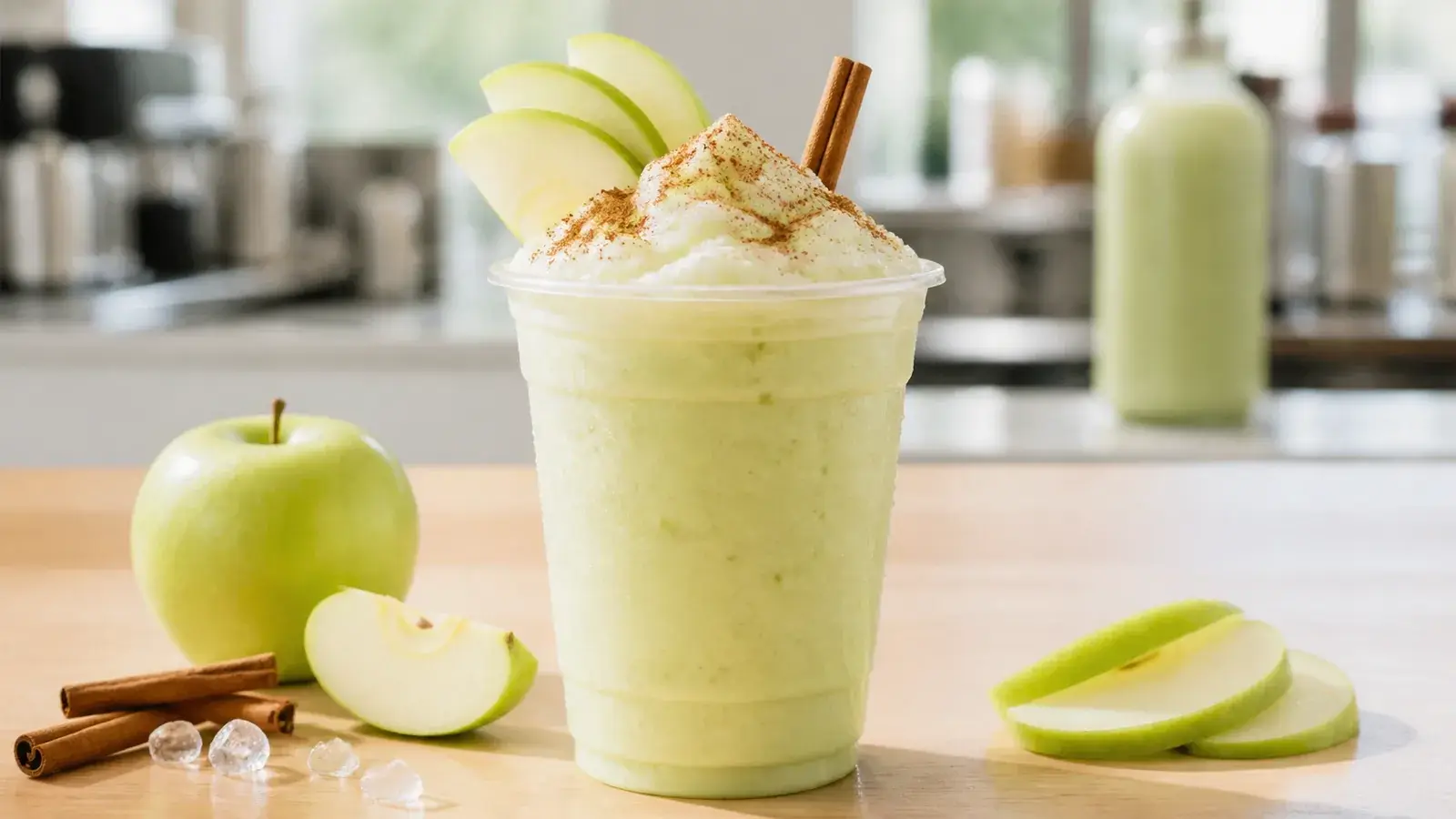 Frappe de manzana con pulpa Pulpamia para cafeterias
