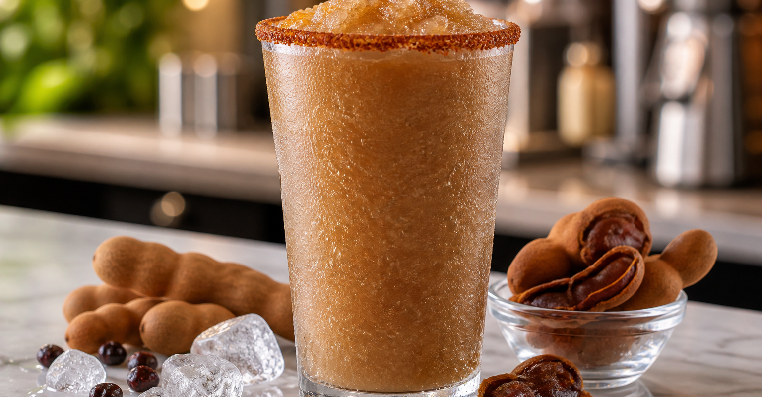 Frappe de tamarindo con pulpa Pulpamia para cafeterias