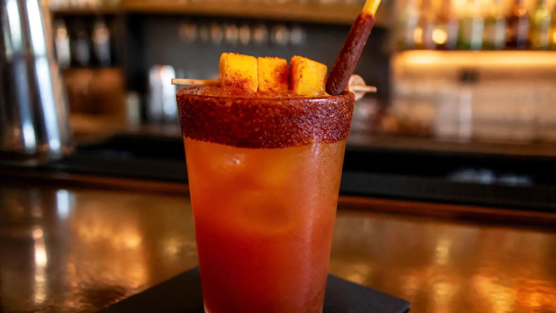 Pulpa para micheladas gourmet Pulpamia con chamoy y tamarindo