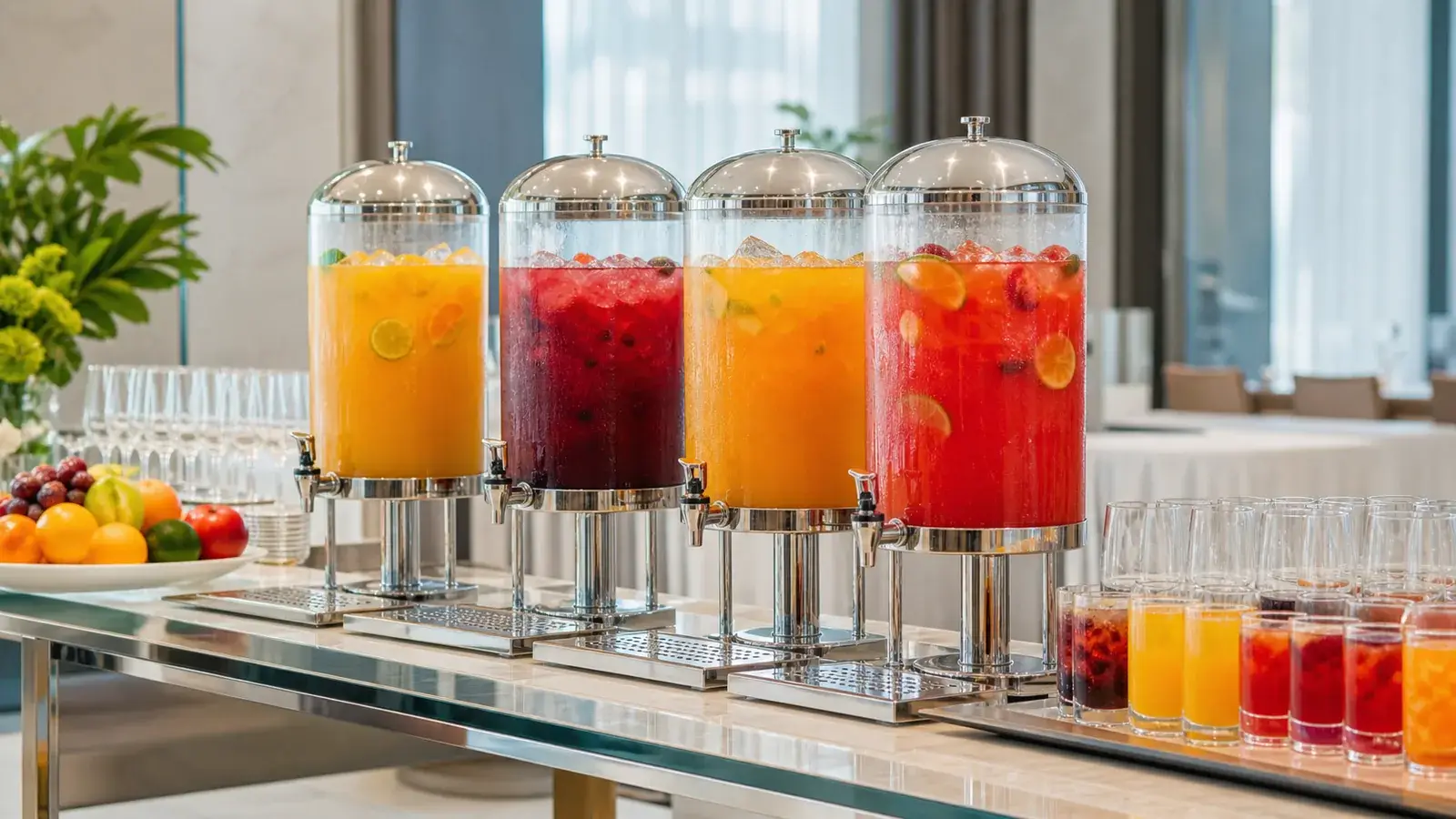 Pulpa para bebidas en eventos corporativos Pulpamia para catering y hoteles