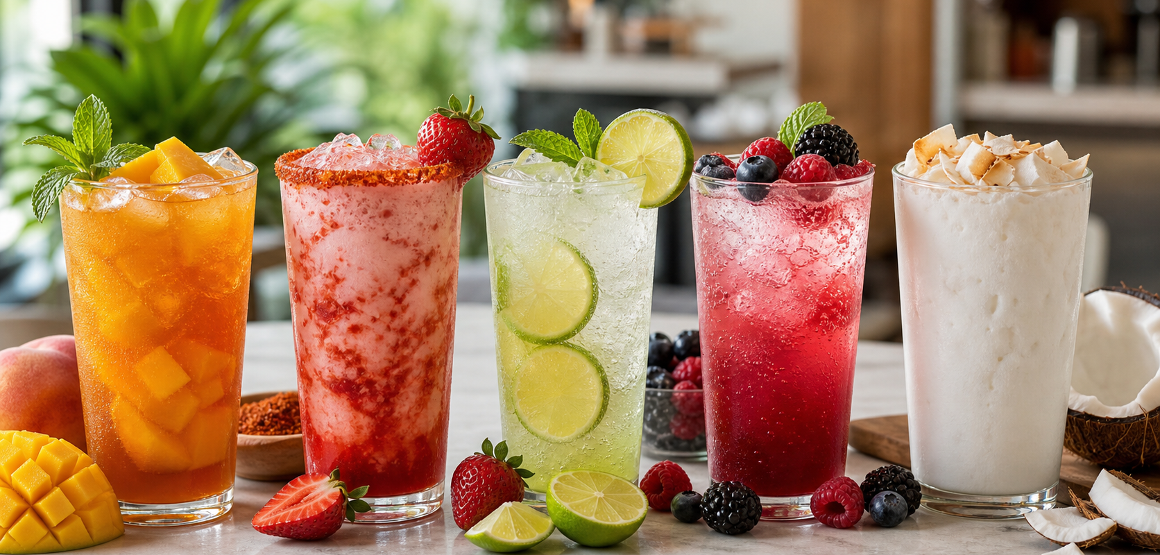 Pulpa para bebidas de verano Pulpamia en aguas frescas sodas y frappes