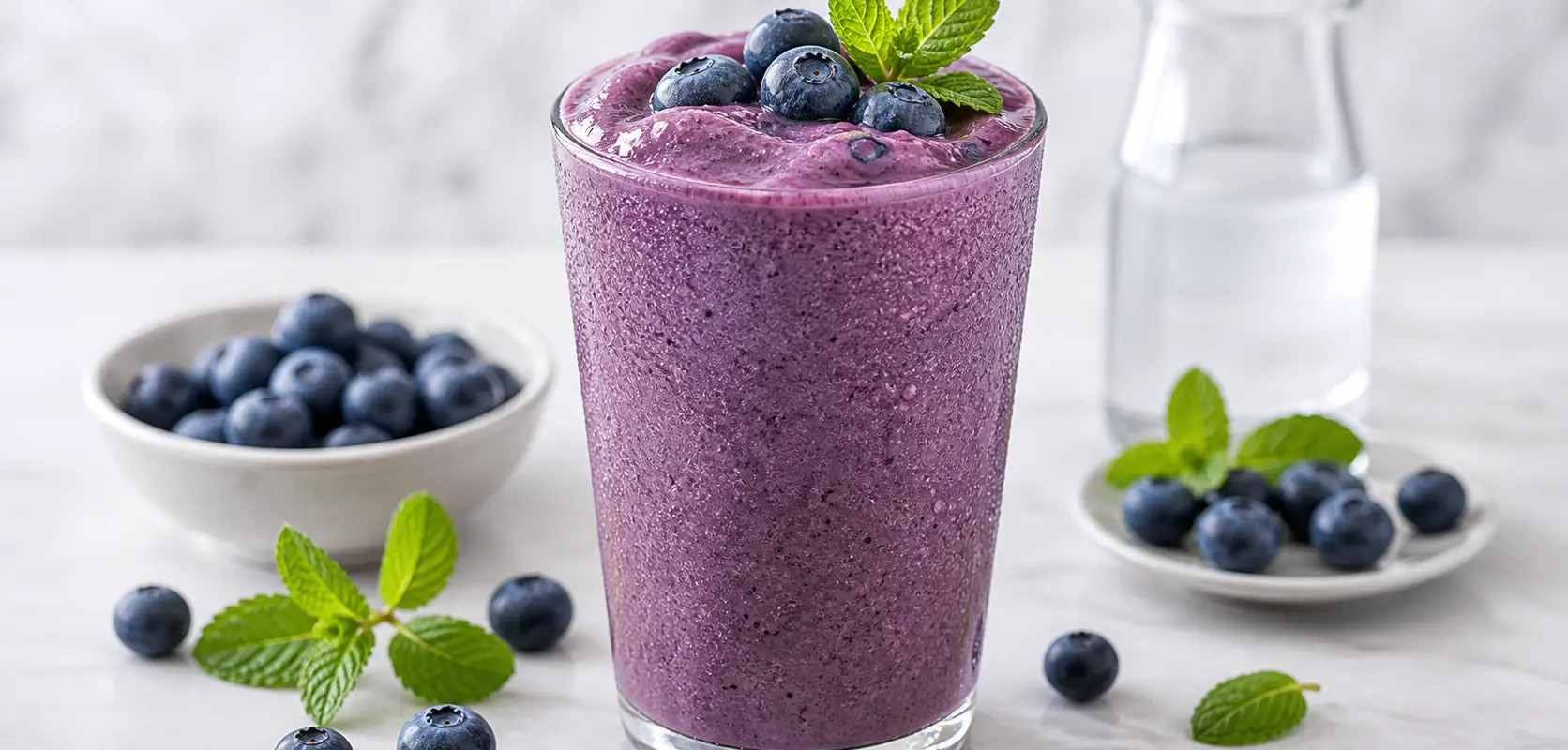 Smoothie de blueberry con pulpa Pulpamia para cafeterias