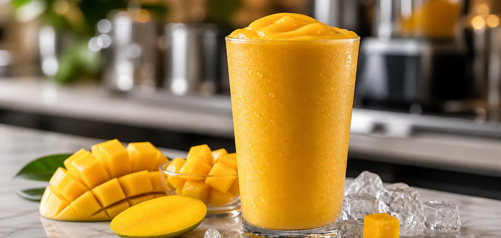Smoothie de mango con pulpa Pulpamia para cafeterias