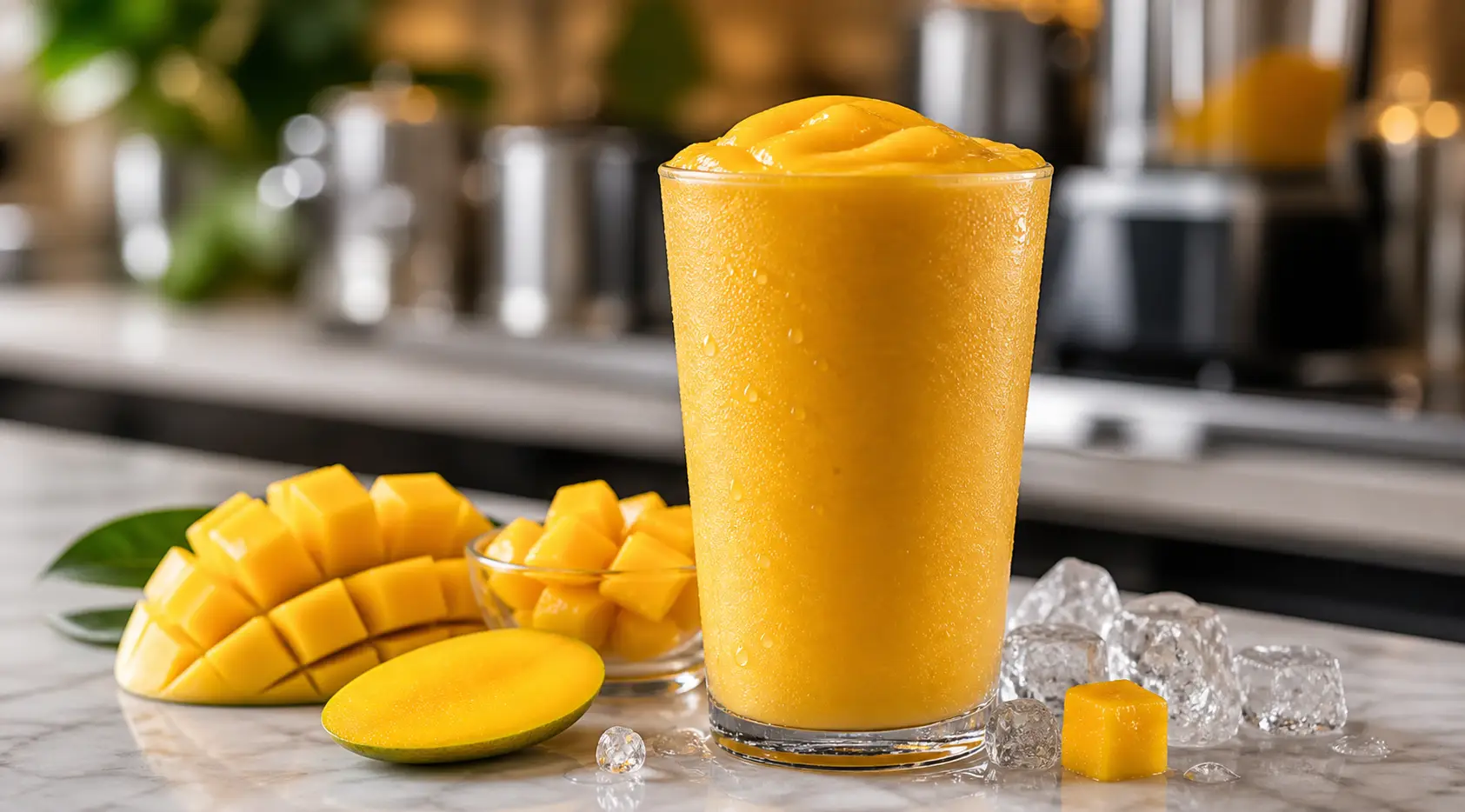 Smoothie de mango con pulpa Pulpamia para cafeterias