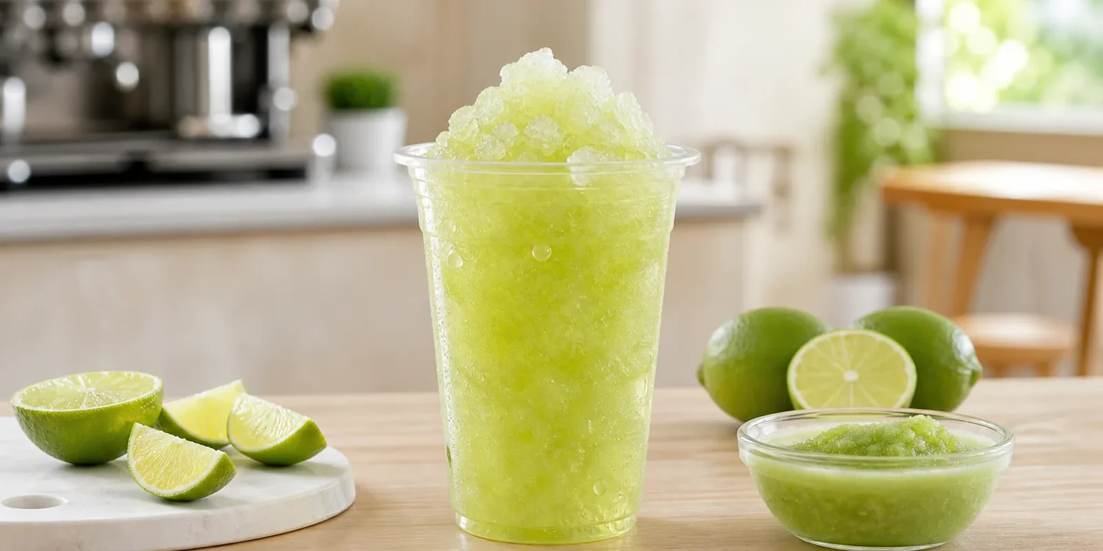 Granizado de limón con pulpa Pulpamia para cafeterías