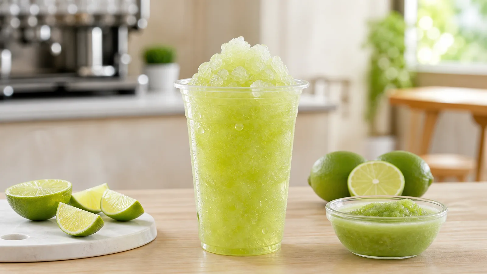 Granizado de limón con pulpa Pulpamia para cafeterías