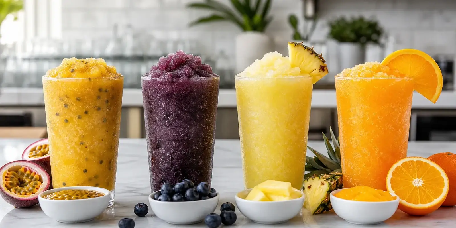 Pulpa para bebidas frozen en restaurantes con frappes y granizados Pulpamia
