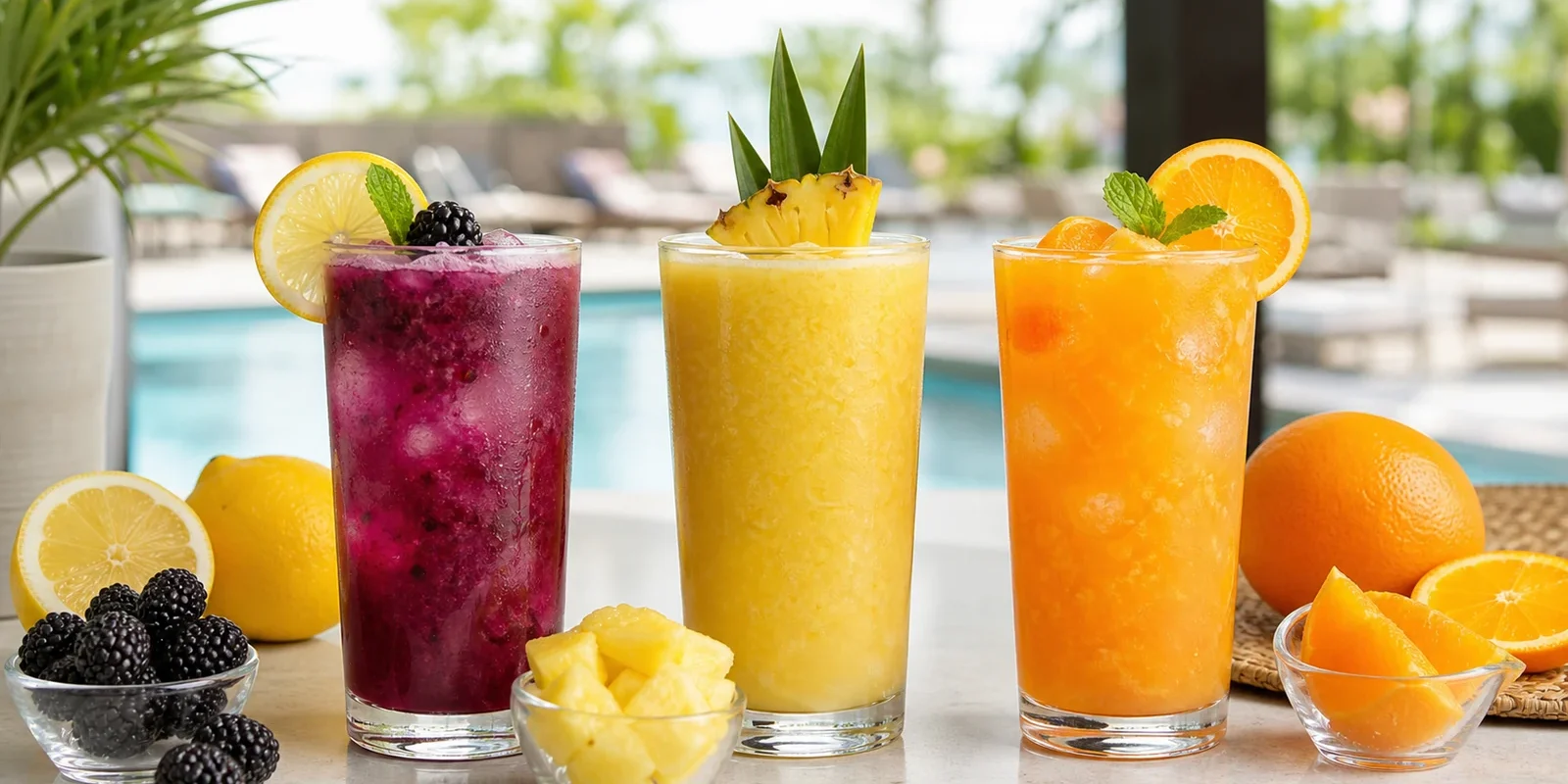 Pulpa para bebidas sin alcohol en hoteles con bebidas frias Pulpamia
