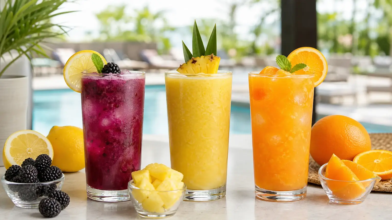 Pulpa para bebidas sin alcohol en hoteles con bebidas frias Pulpamia