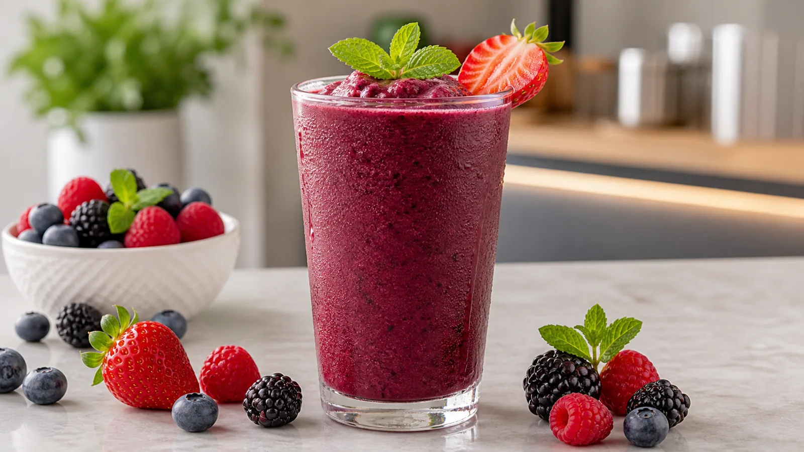 Smoothie Mixberry con pulpa Pulpamia para cafeterias y restaurantes