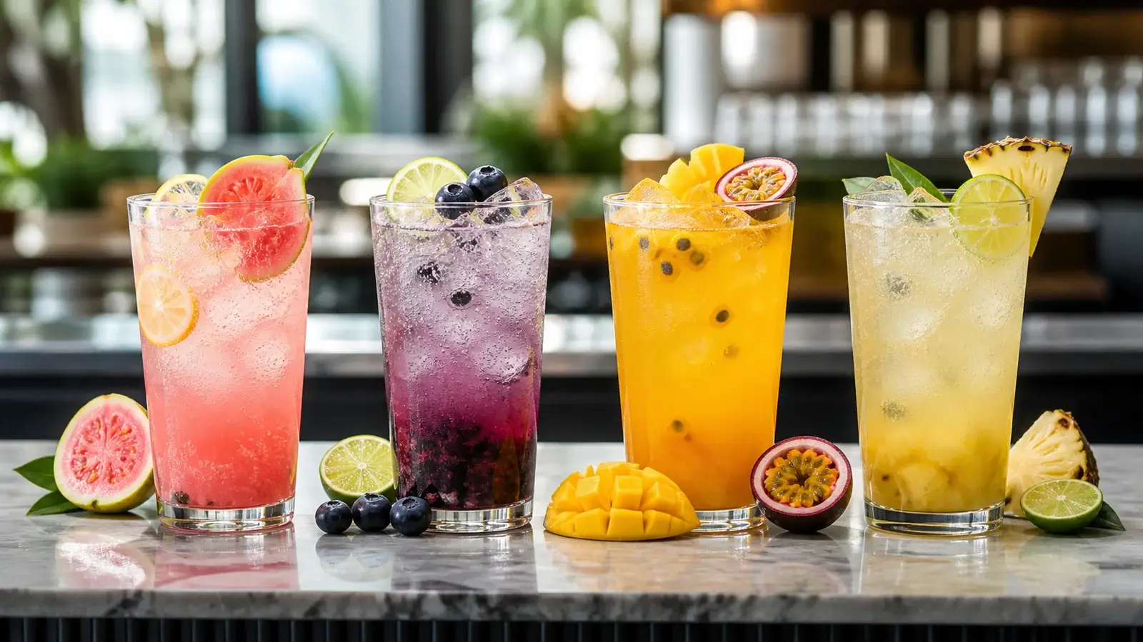 Pulpa para bebidas con burbuja en restaurantes con bebidas frutales Pulpamia